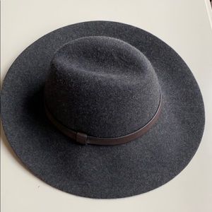 J.Crew Gray Felt Fedora Hat